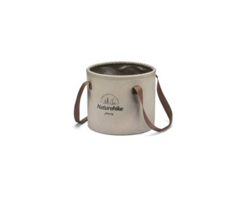 

Ведро складное Naturehike Round bucket PVC 10 л light coffee NH20SJ040
