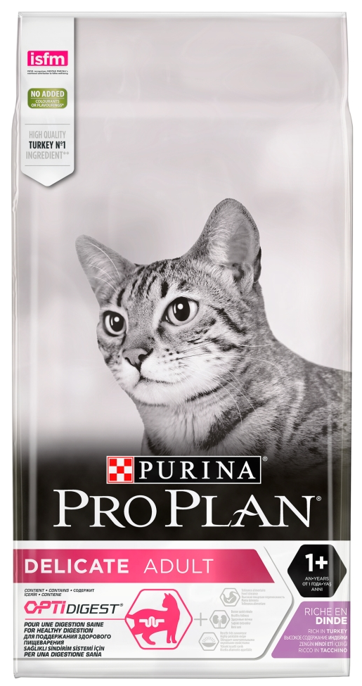

Сухой корм PURINA Pro Plan Delicate Turkey&Rice 10кг
