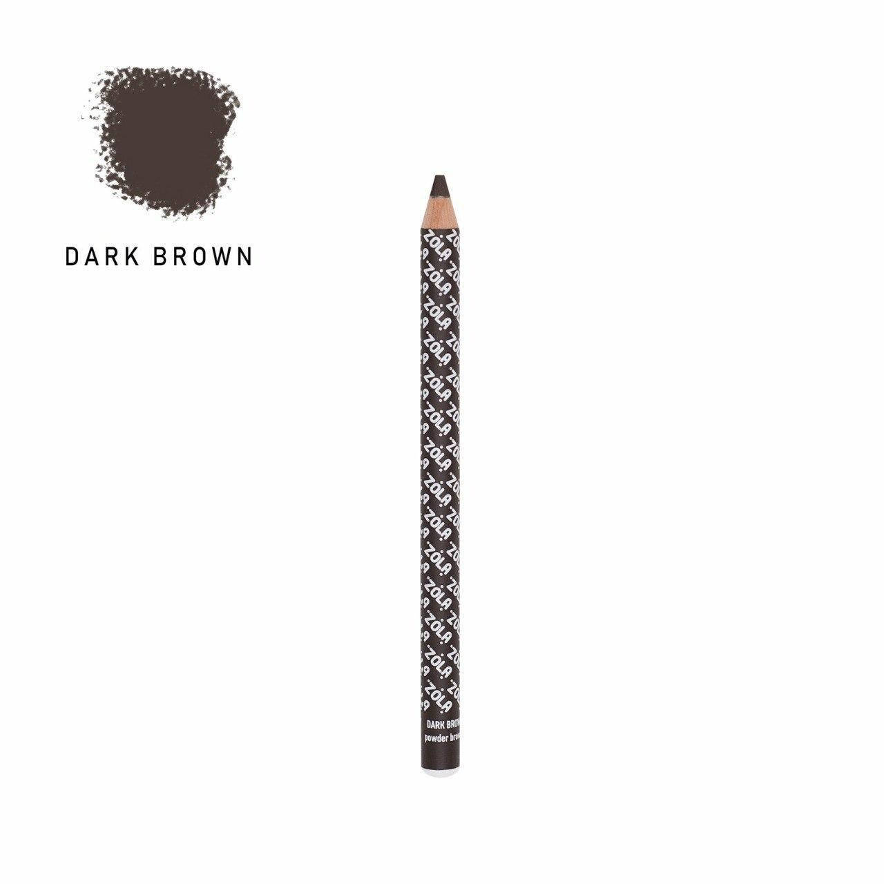 

Пудровый карандаш для оформления бровей Zola (Dark Brown)