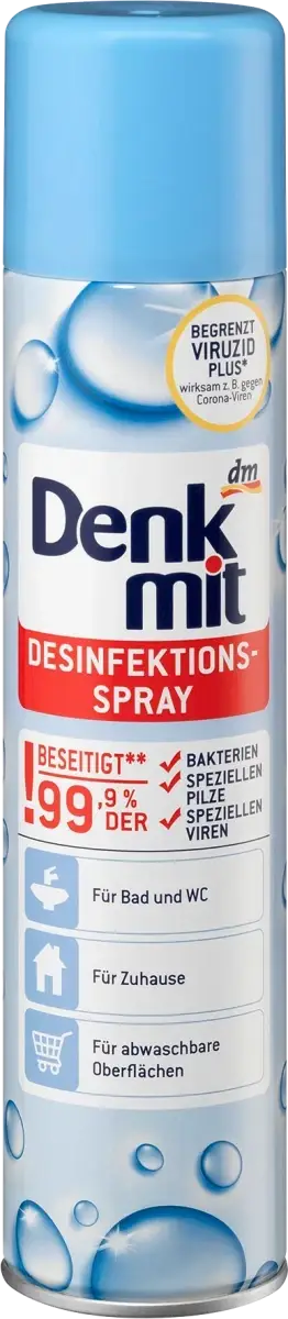 

Гигиенический-дезинфицирующий спрей Denkmit Desinfektionsspray, 400 мл.