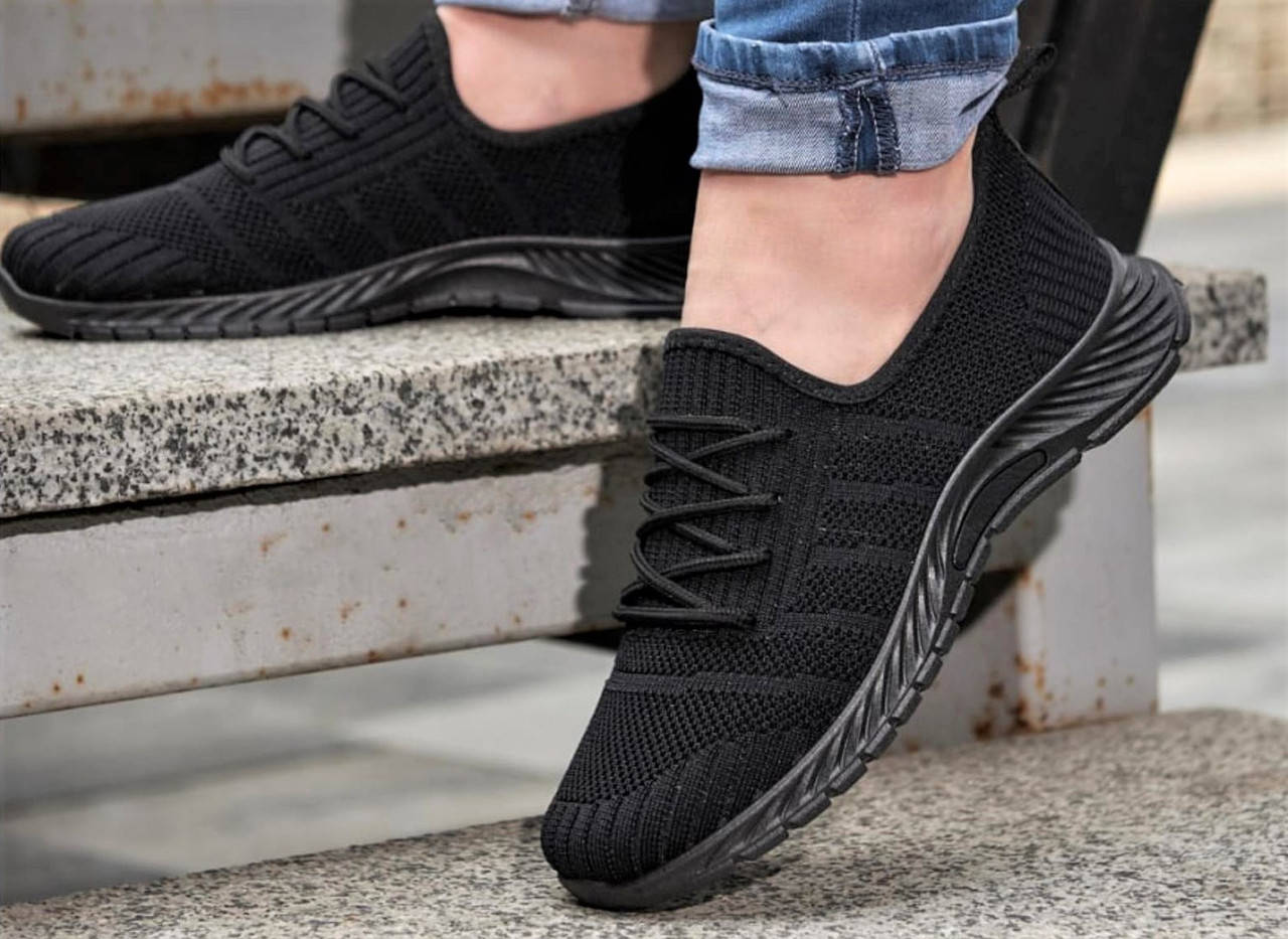 

Кроссовки женские черные летние 40 розмір – 24,5 см, Черный