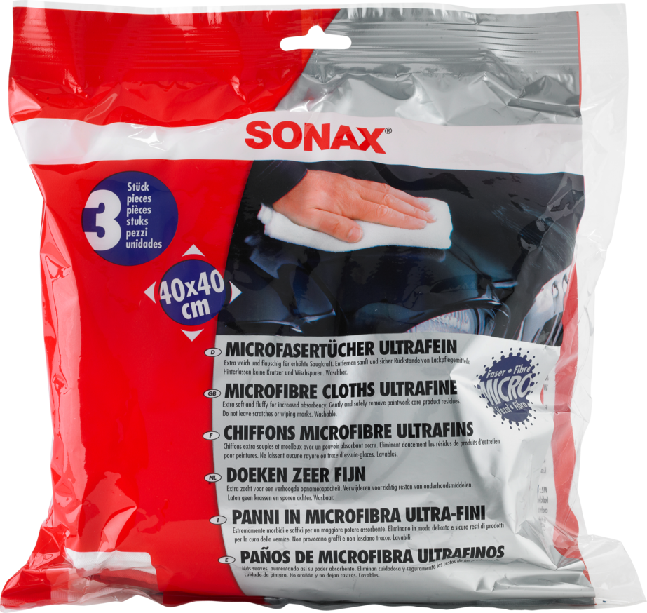 

Профессиональная пушистая микрофибра Sonax 450700 (Набор 3 шт.)