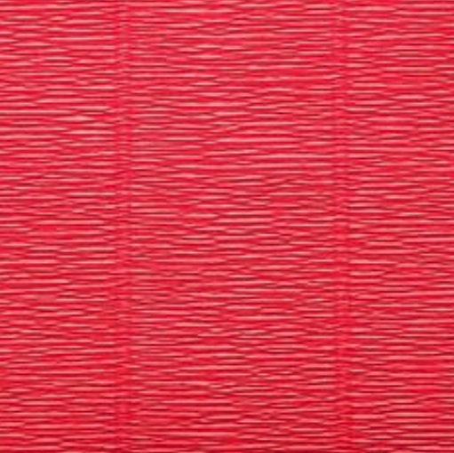 

Гофрированная бумага красно-оранжевая (#580 Red Orange) плотная качественная бумага креп Италия 180г 2,5м