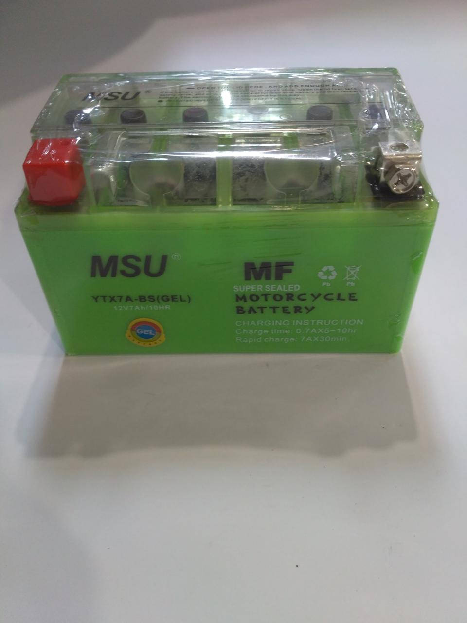 

АКБ (Аккамулятор) MSU гелевый 12V7A для китайских скутеров 50-125-кубов (Тайвань)
