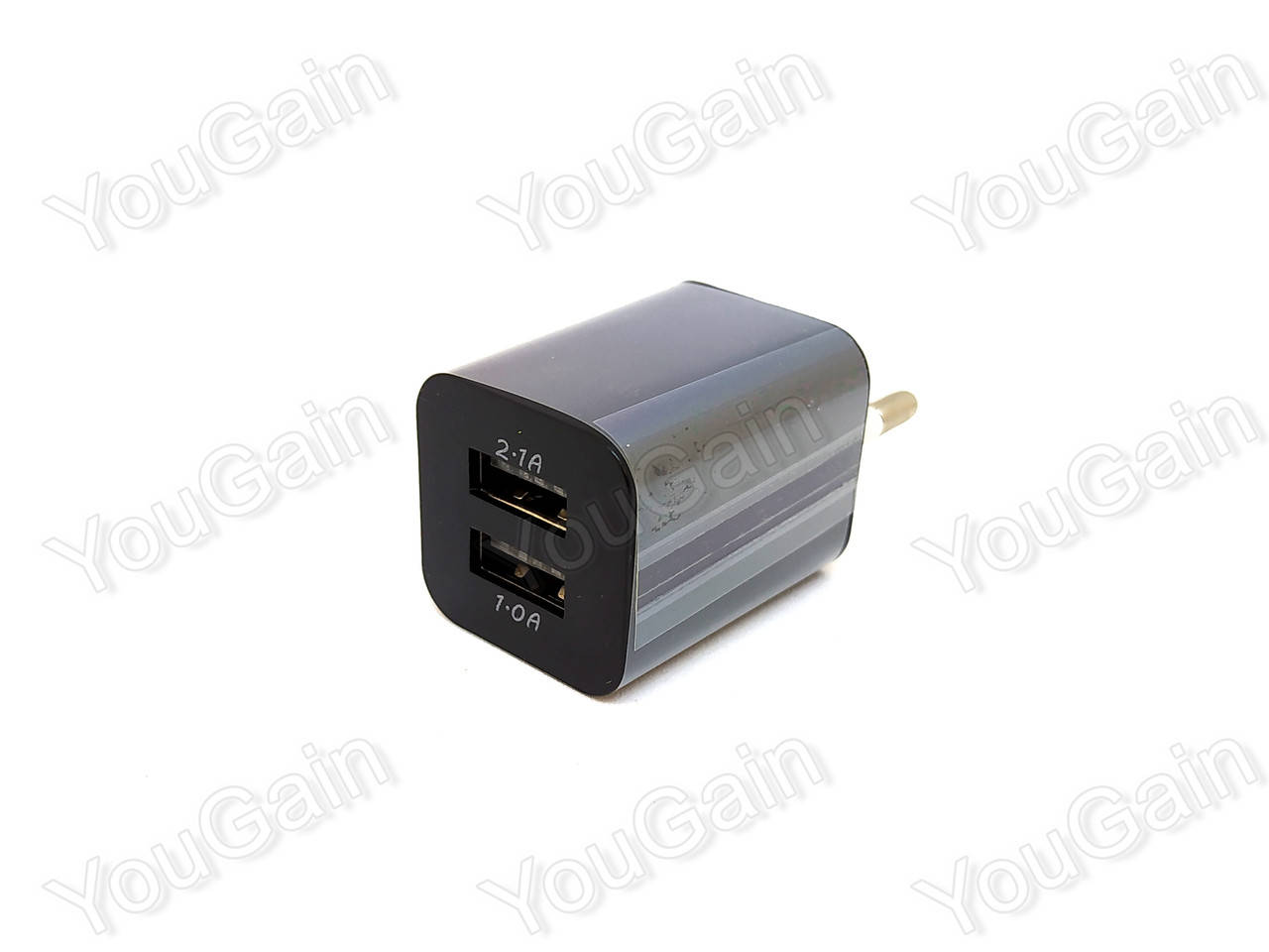 

Адаптер 2хUSB (USB charger зарядное устройство) до 2.1А, Черный