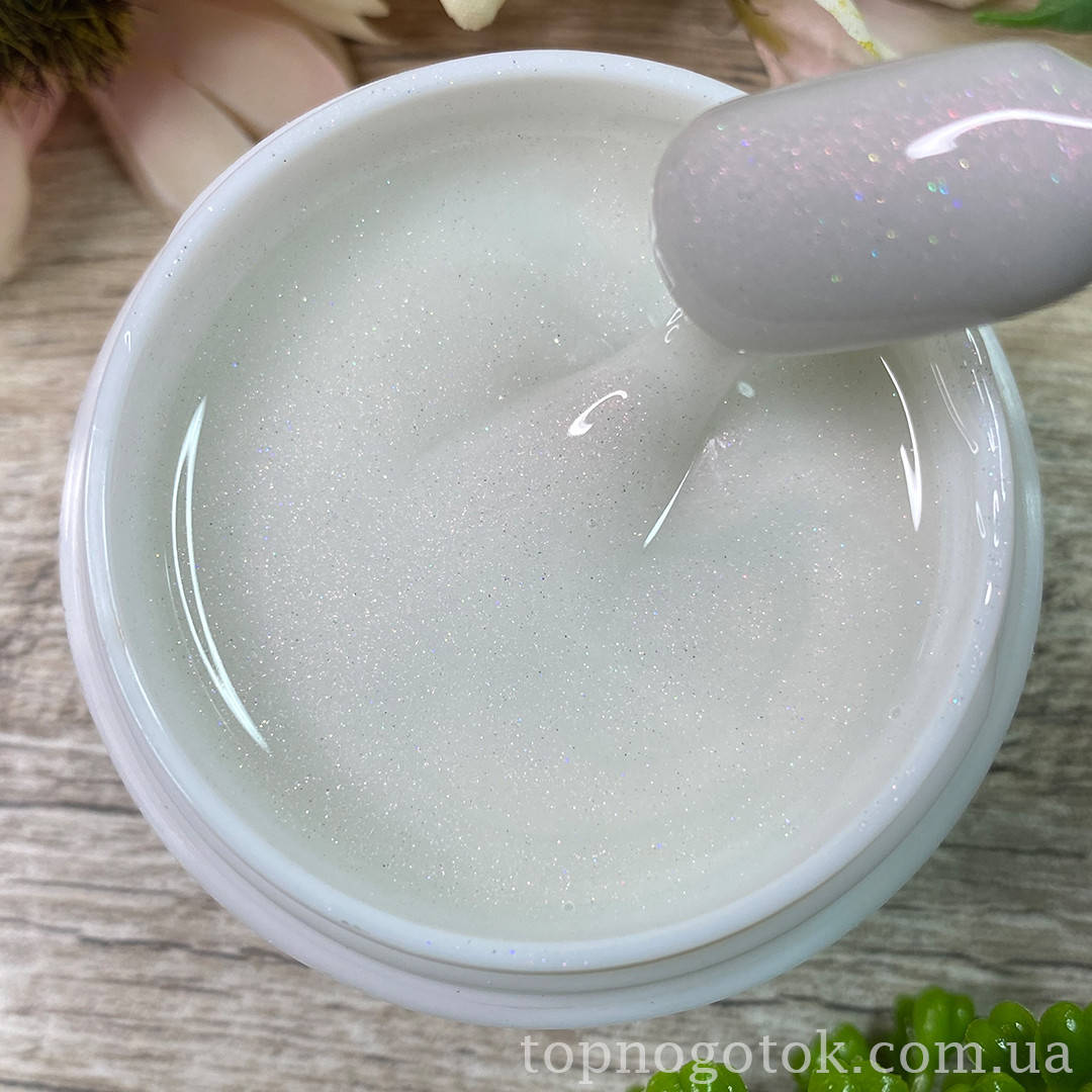 

База для покрытия ногтей MILK RUBBER BASE c шиммером