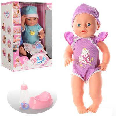 

Пупс "Baby Born" горшок,соска,бутилочка,п’є-пісяє коробці Арт.YL1710D-S