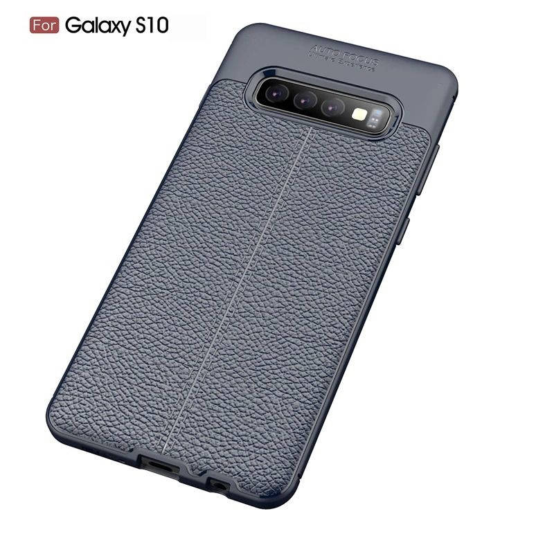

TPU чехол накладка Tiger для Samsung Galaxy S10 (4 цвета) синий