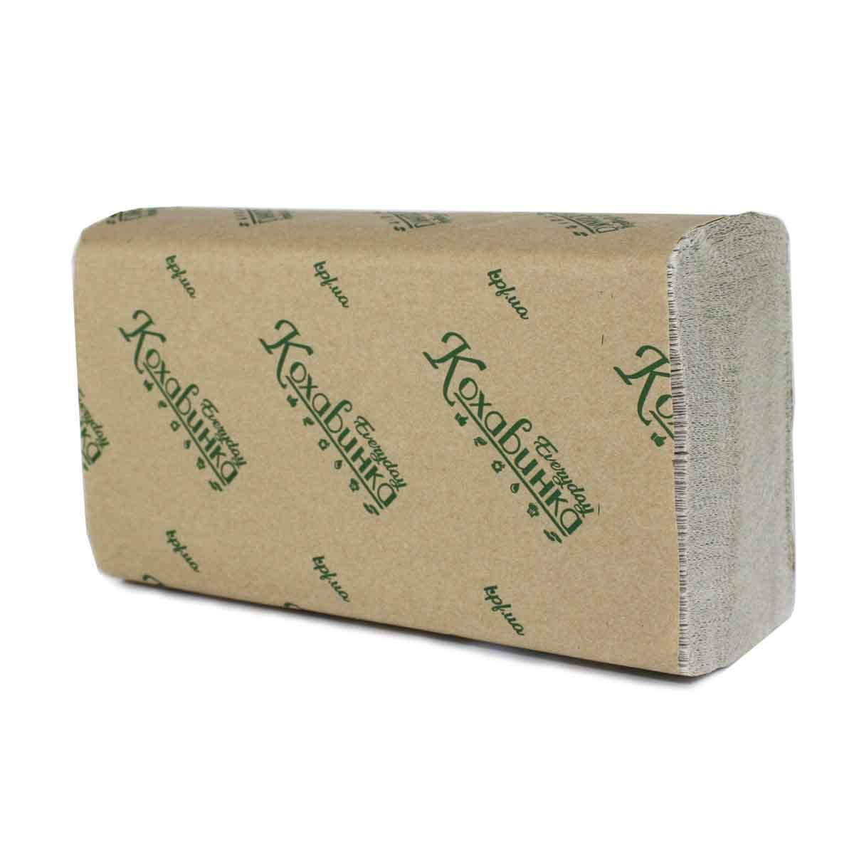 

Полотенце листовое Каховынка Z-сложенные 22*23 200шт серые, Серый