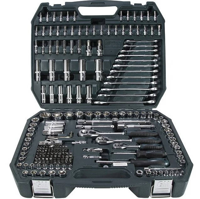 

Набор инструментов Gut Meister 1/4"-3/8"-1/2" 216 предметов (GM-01216)