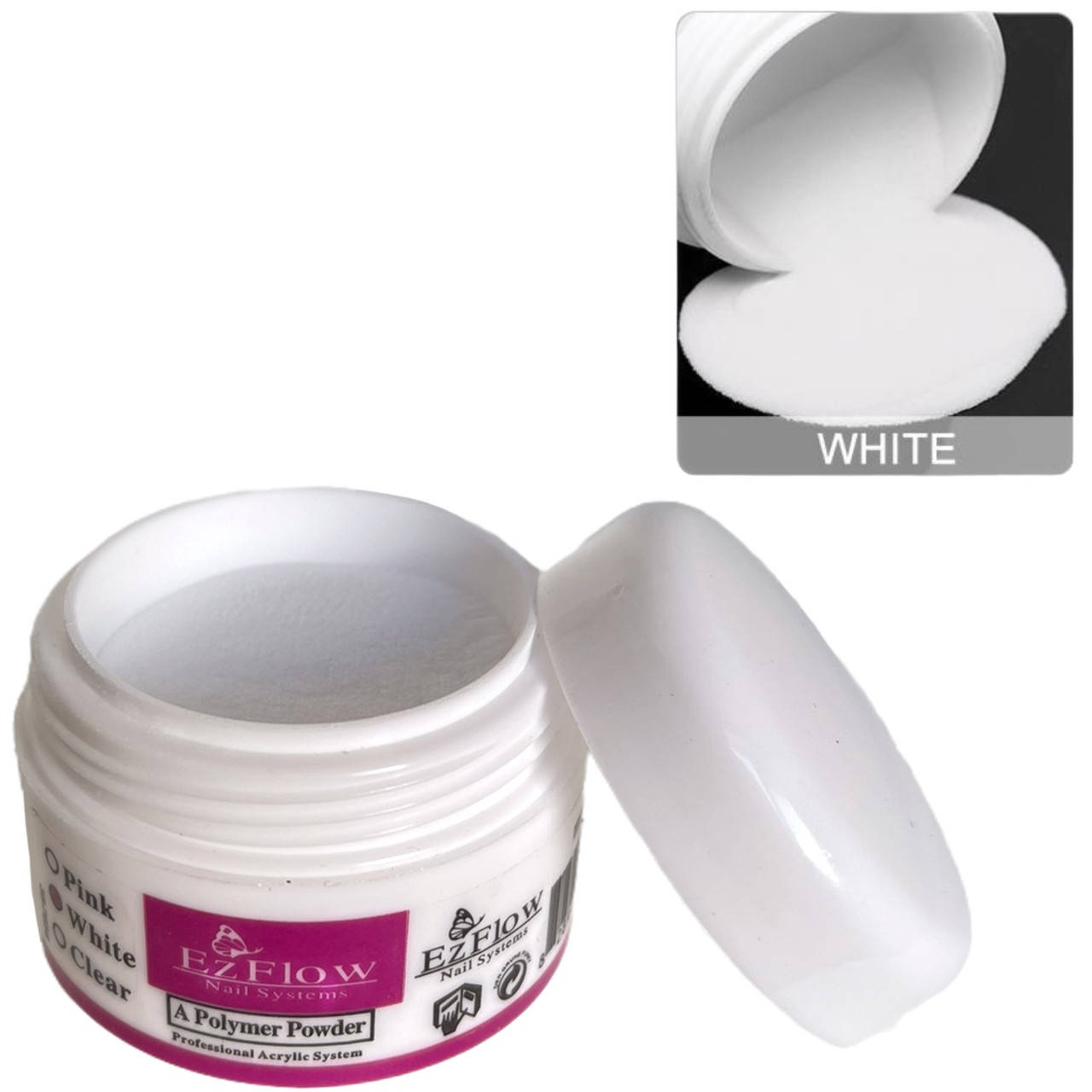

Акриловая пудра EzFlow 15 г. White