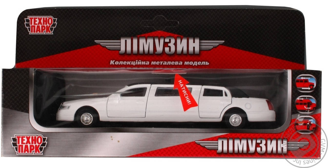 

Автомодель Лімузин білий