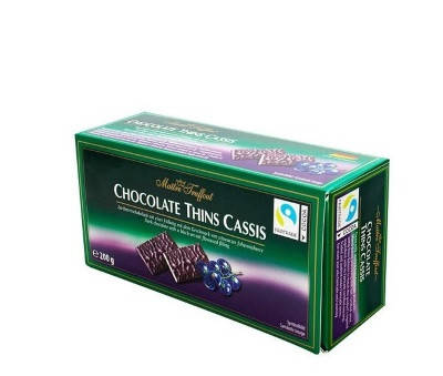 

Цукерки шоколадні Maitre Fruffout Chocolate Thins Cassis 200 g