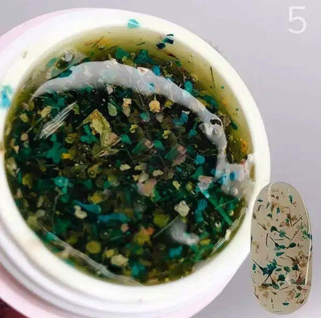 

Гель с сухоцветами Saga Flower gel 05