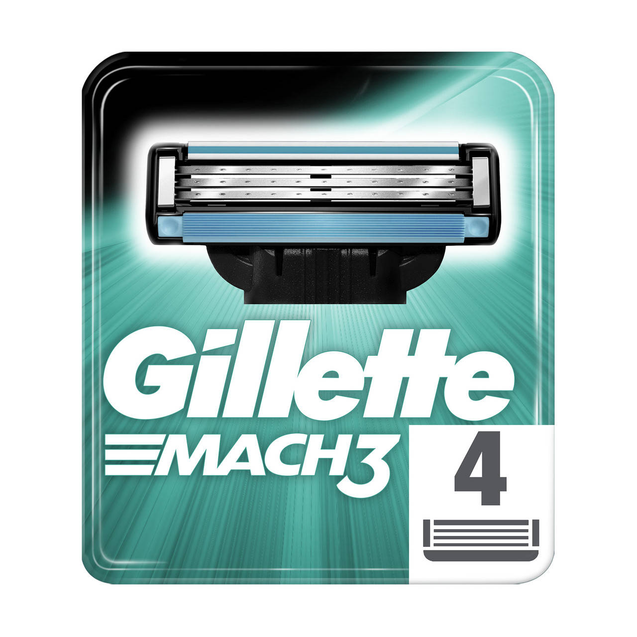 

Запасные кассеты Mach-3, Gillette 4(шт)