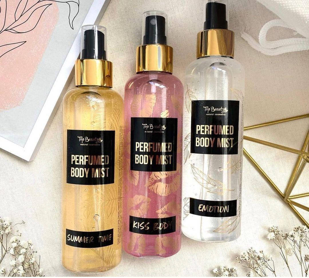 

Спрей-міст для тіла з шиммером Top Beauty Perfumed body mist 200 мл (ОПТ)