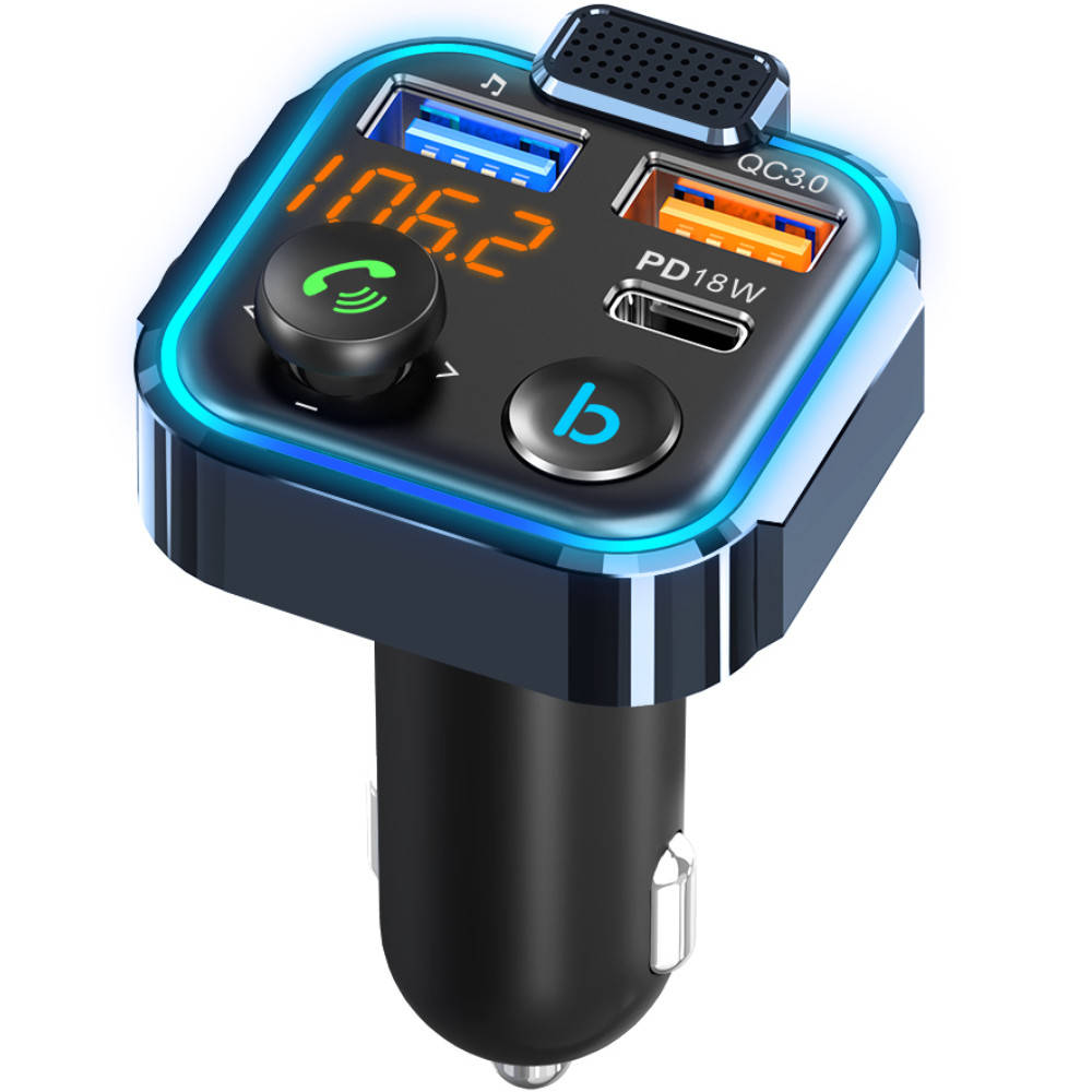 

FM-трансмиттер U&P BT23 Bluetooth 5.0 / MegaBass / QC 3.0 / RGB Black (HG-BT23-BK)