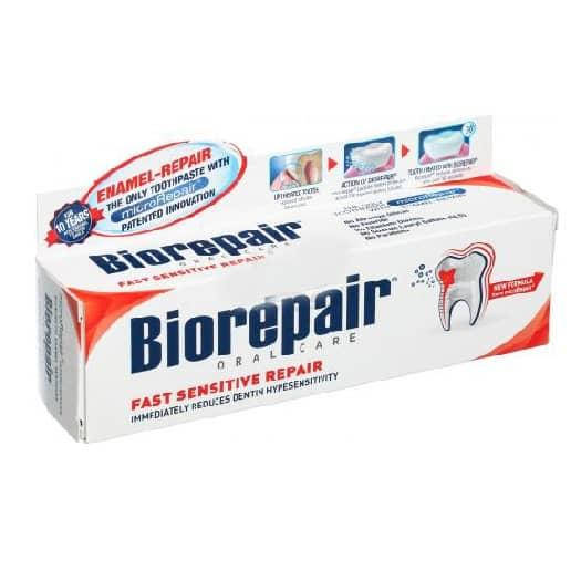 

Зубна паста BioRepair «Швидке позбавлення чутливості», 75 мл
