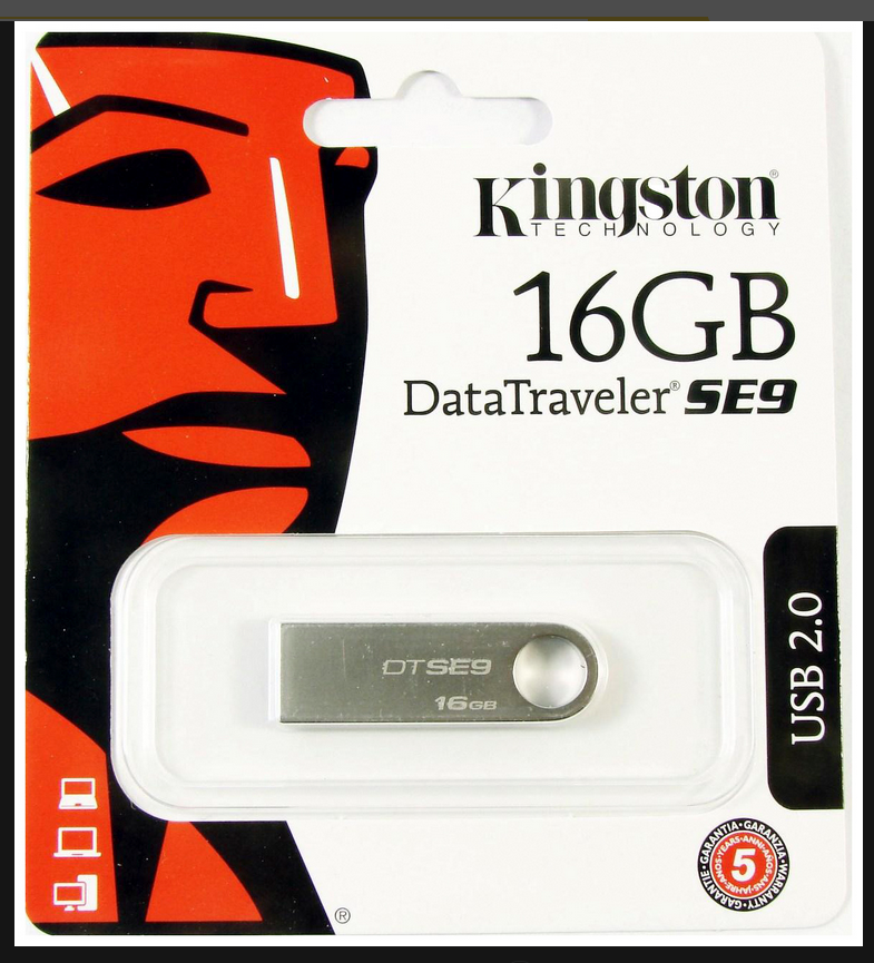 

Флешка Kingston DTSE9H/16GB, Серый