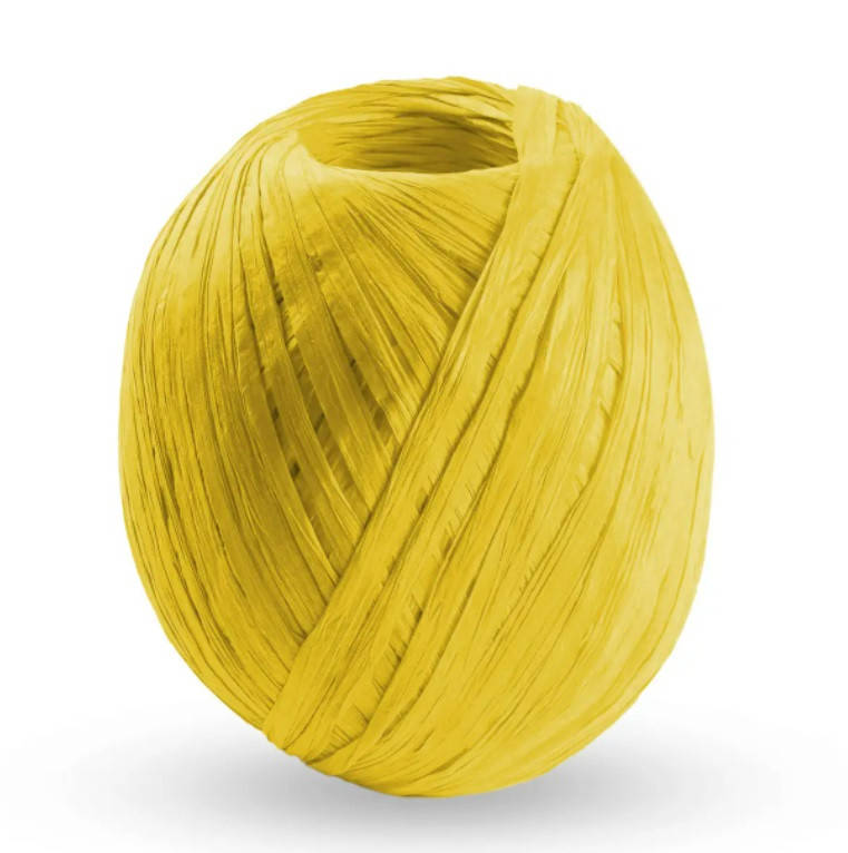 

Рафия Trikolino Air Max желтый 180 м (Нитки, соломка для вязания шляп, сумок)