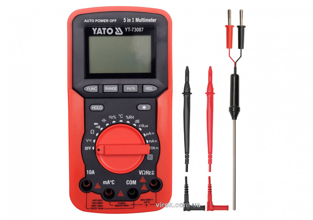 

Мультиметр цифровой YATO YT-73087