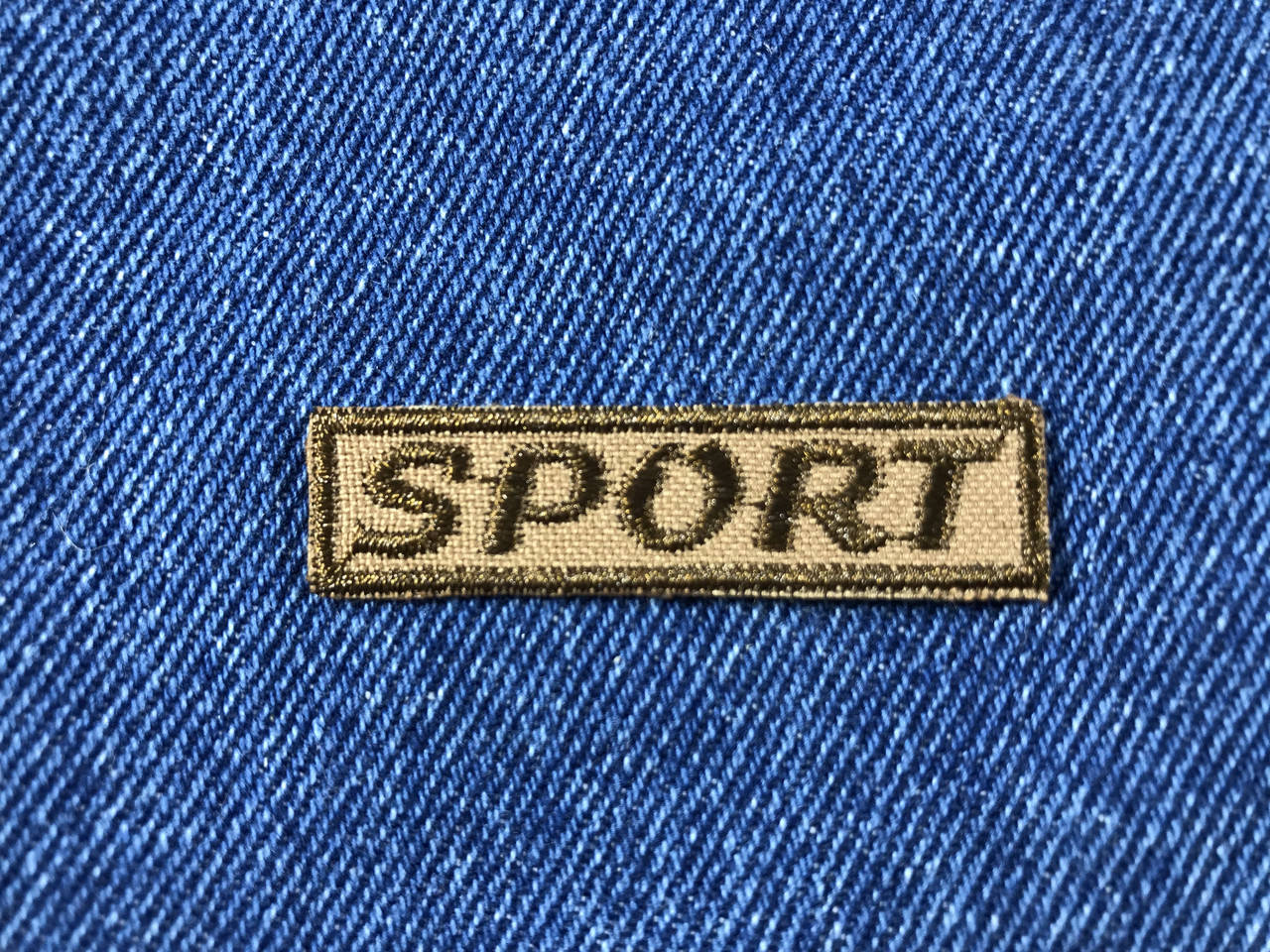 

Нашивка SPORT цвет коричневый 50х13 мм