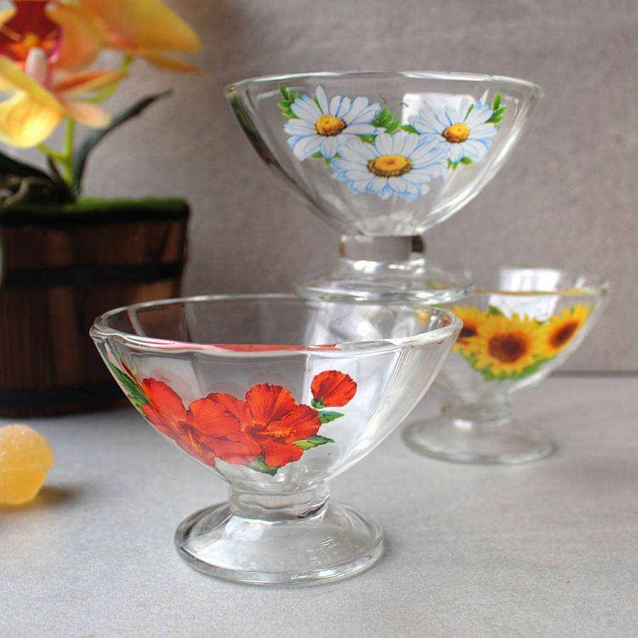 

Креманка стеклянная с цветами ОСЗ "Виктория" 80х125мм (8160)