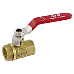 

Кран кульовий STA 1" В/В вода металева куля латунний без покриття