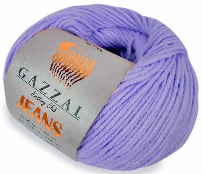 

Пряжа Gazzal Jeans 1103 сирень (Газзал Джин )