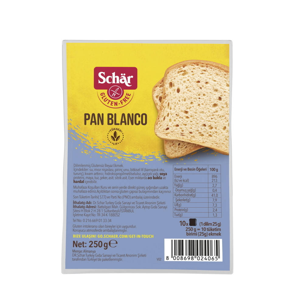 

Хлеб белый Pan Blanco Dr. Schar 250 г