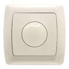 

Выключатель-диммер (светорегулятор) CARMEN кремовый 600 Ватт. VI-KO.