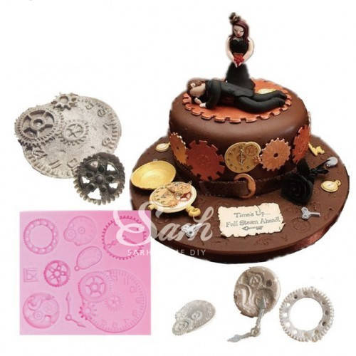 

Молд кондитерский силиконовый для мастики "Часы"