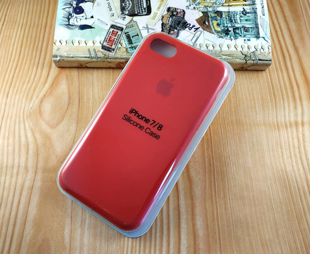 

Оригинальный силиконовый чехол для Apple iPhone 7 / 8 Soft Touch красный
