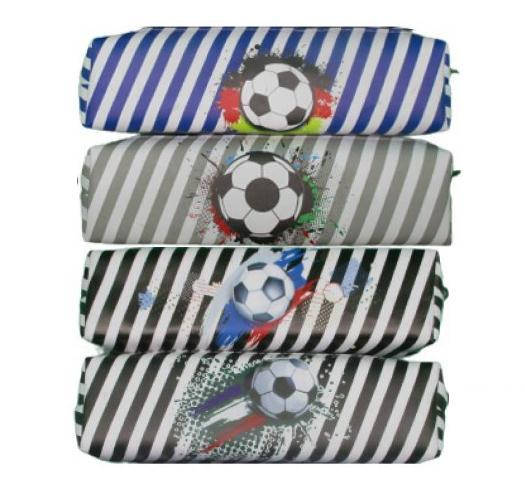 

Пенал кожзам "Футбольный мяч" 20*5,5*4см, Разные цвета