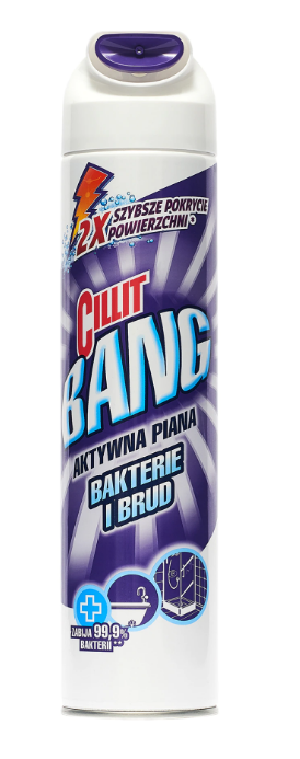 

Cillit Bang Active Foam Антибактериальное чистящее средство для ванной комнаты 600 мл 5997321745350