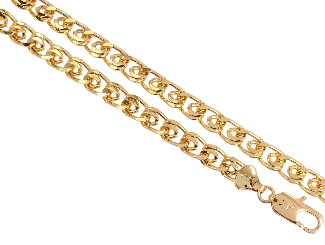 

Цепочка Xuping Позолота 18K "Плетение Лав" длина 45см х 7мм