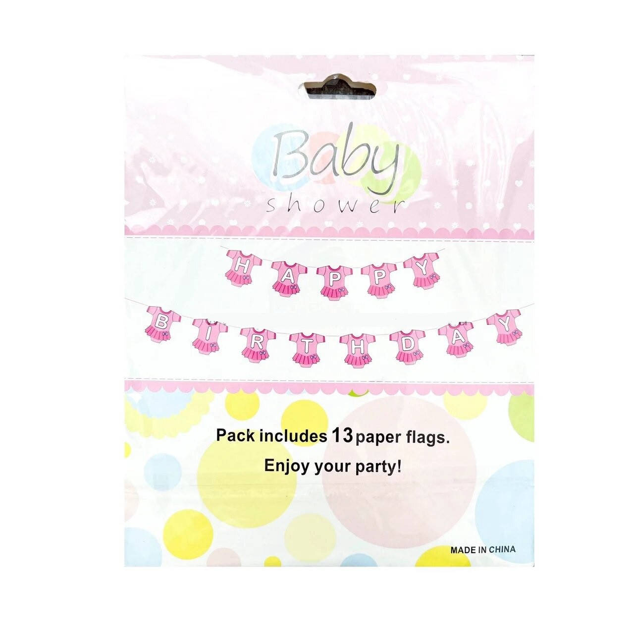 

Гирлянда "Беби шауэр/Baby shower для девочки Гендер пати Розовый Бодик