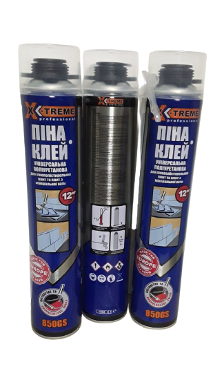 

Пена-клей полиуретановая 850 GS 750мл X-Treme