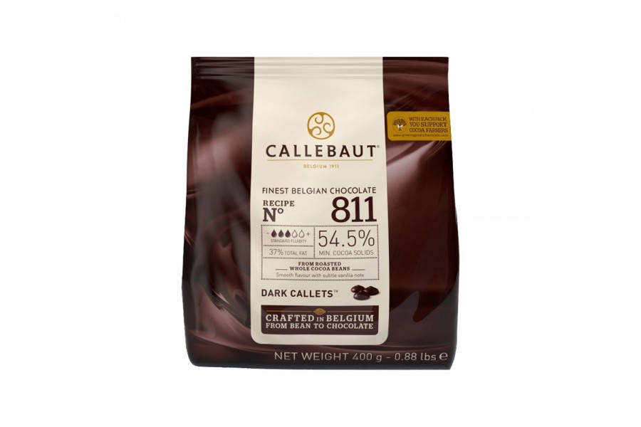 

Шоколад черный Бельгия 54,5% Berry Callebaut 811 (400г)