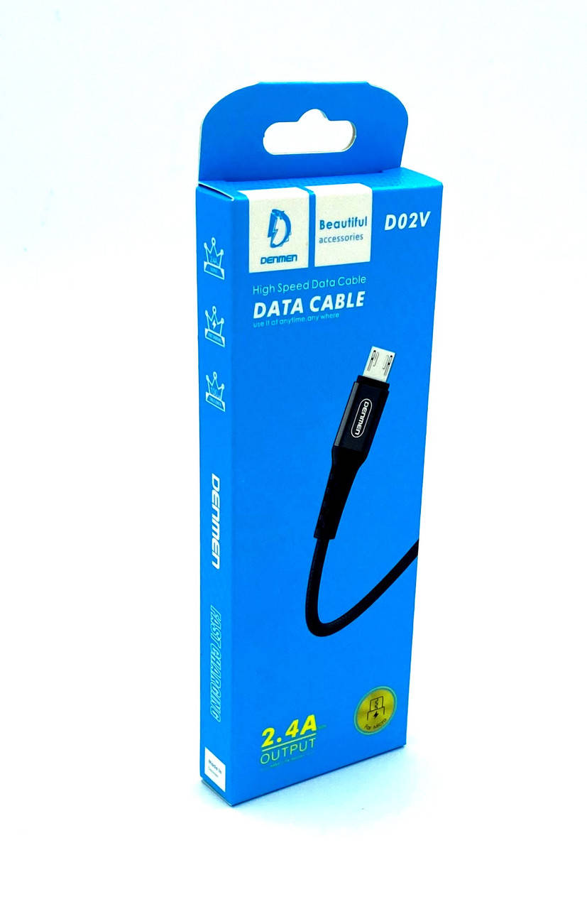 

Дата кабель DENMEN D02V Micro USB Черный