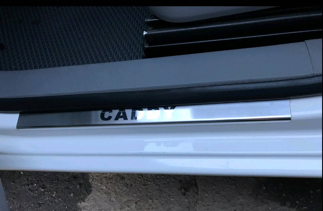 

Накладки на пороги Volkswagen CADDY (Фольксваген кадди), 4 шт, нерж.