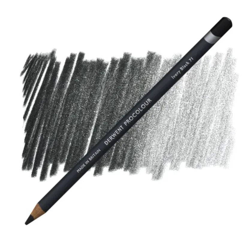 

Карандаш цветной Procolour №71 Черная жженая кость, Черный