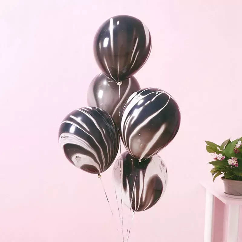 

ШАРЫ ВОЗДУШНЫЕ АГАТ чёрный (30 СМ) КИТАЙ