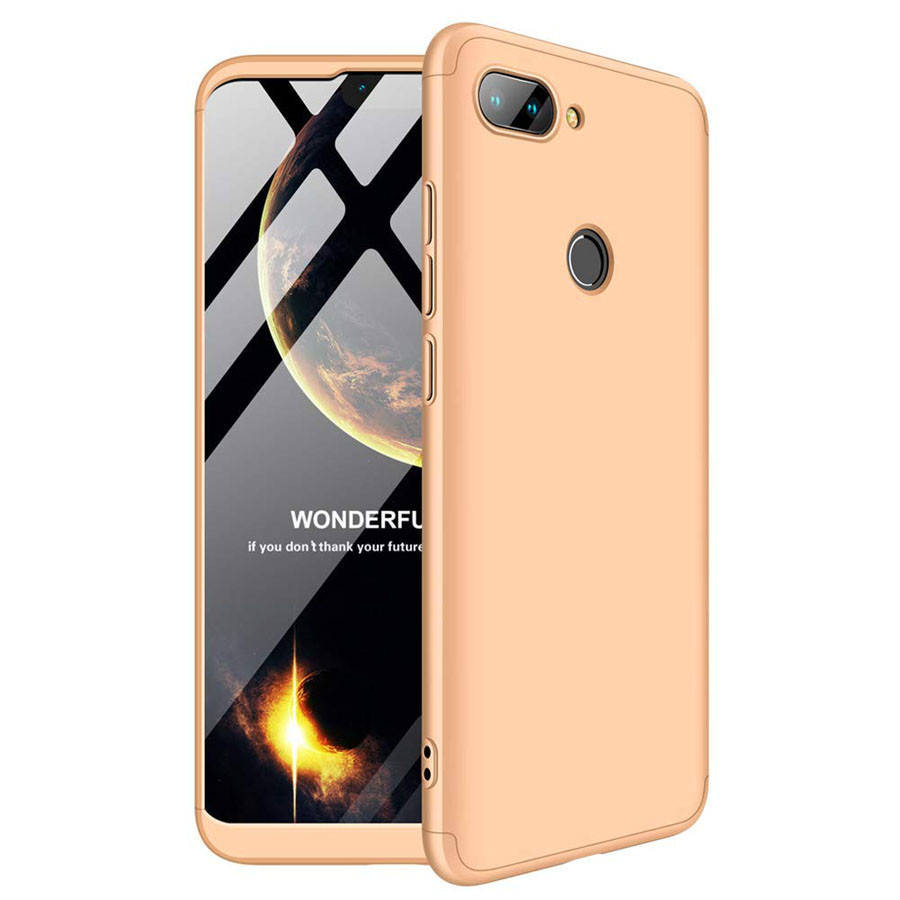 

Чехол GKK 360 для Xiaomi Mi 8 Lite бампер оригинальный Gold, Золотистый