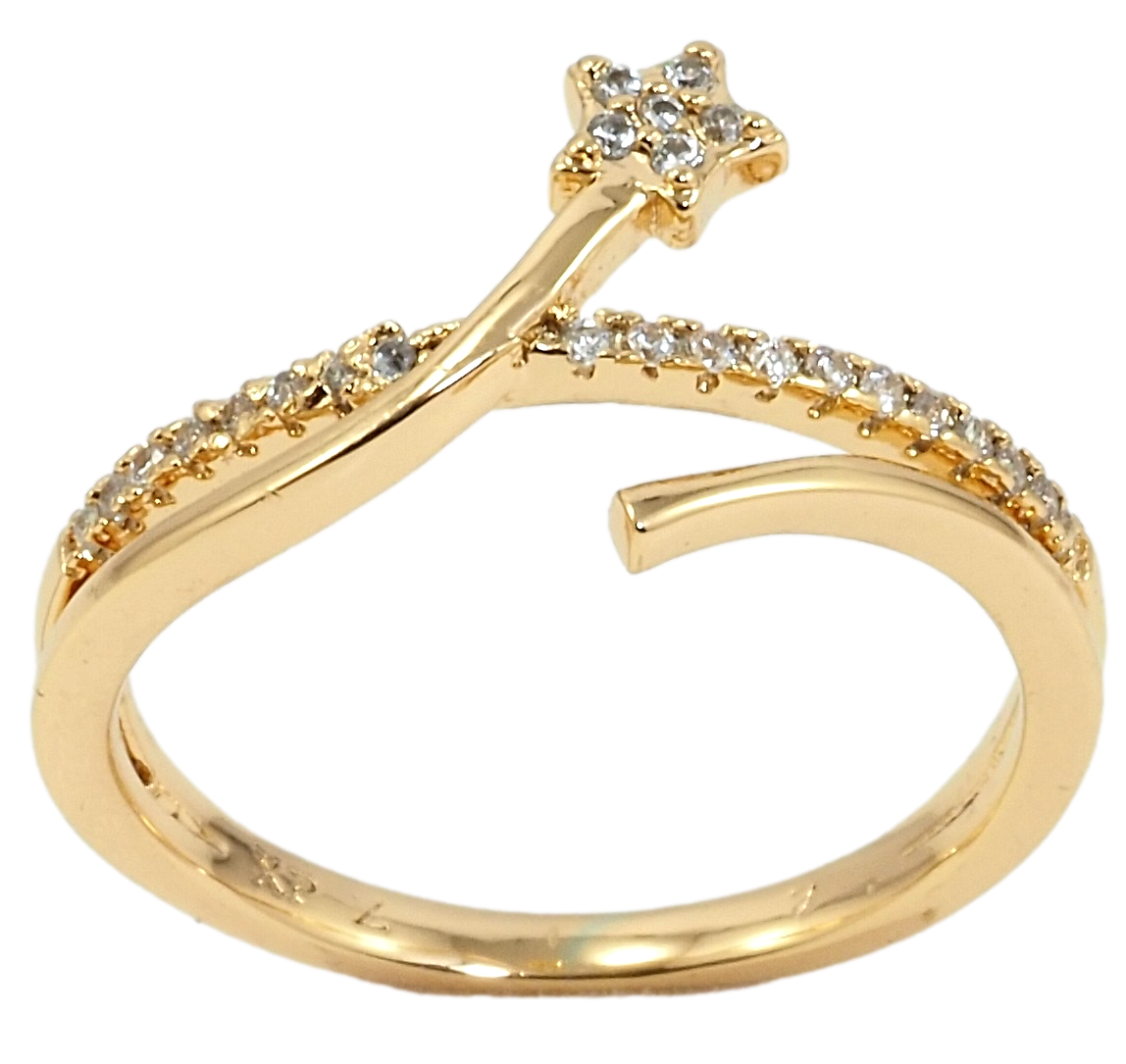

Кольцо Xuping Позолота 18K "Звездочка" р.19.5