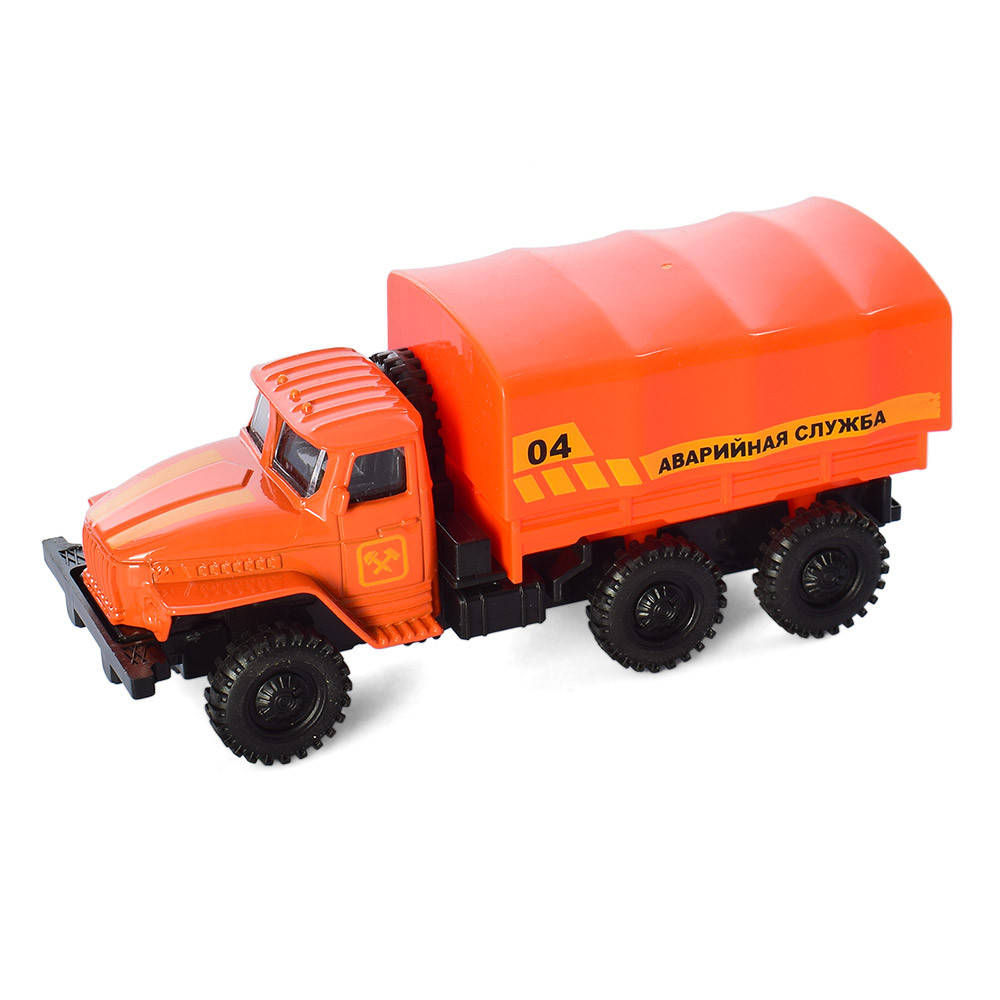 

Игрушечный инерционный металлический грузовик AS-2210 - Урал, Оранжевый