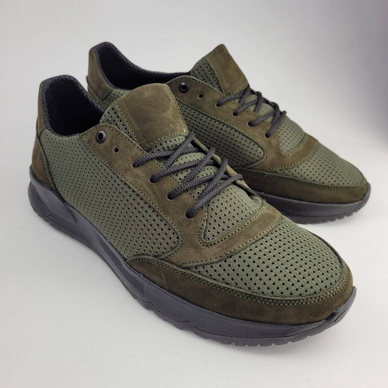 

Тактичні кросівки чоловічі натуральна шкіра олива 44 45