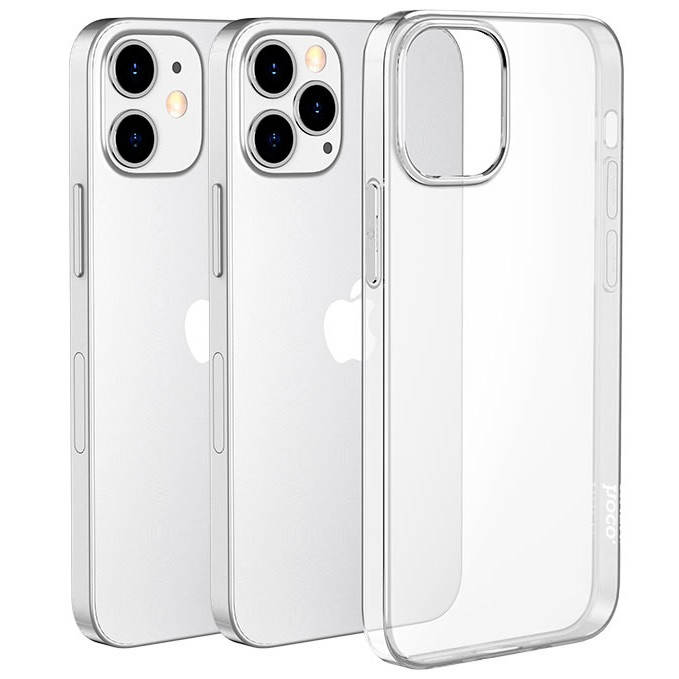 

Силиконовый Чехол на iPhone 12/12 Pro 6.1" HOCO Light series TPU case Прозрачный
