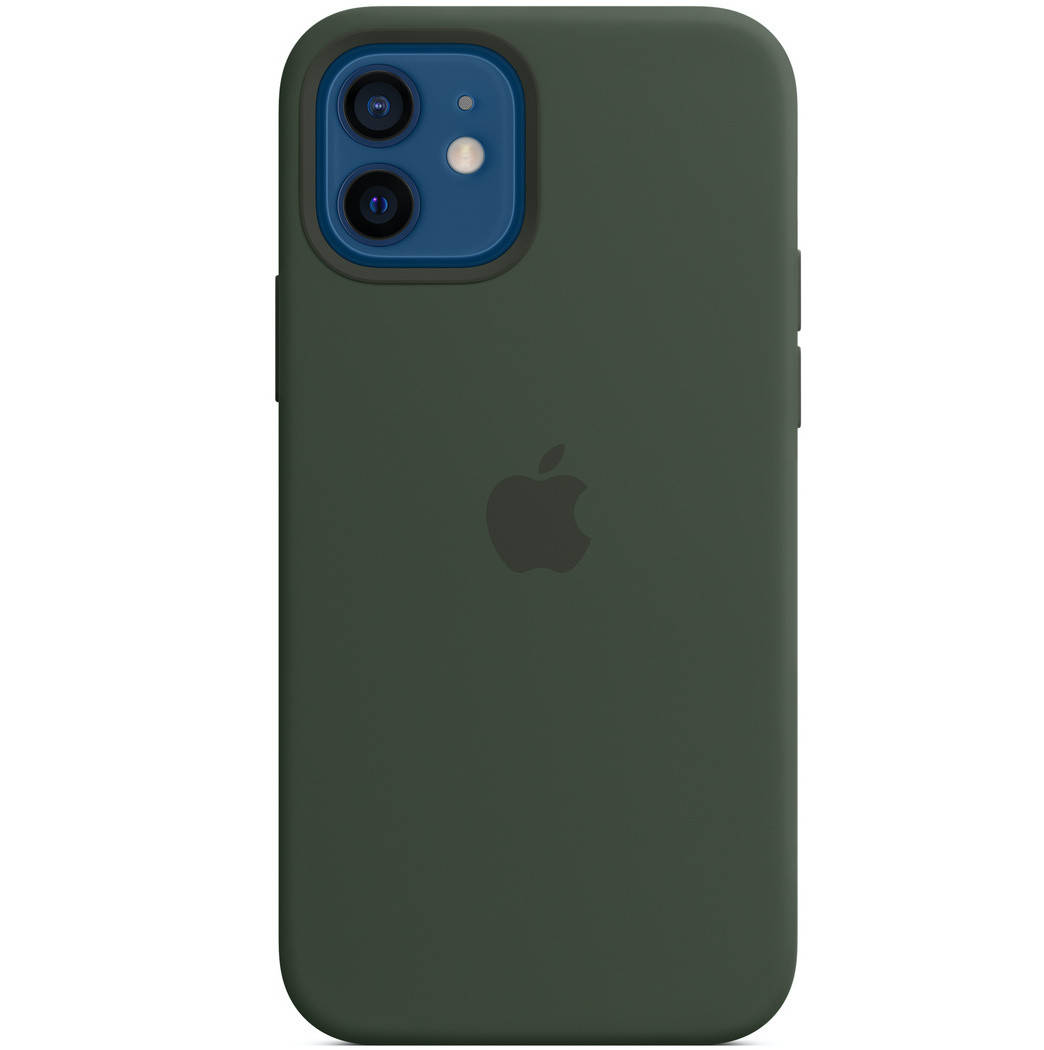 

Силиконовый чехол-накладка Apple Silicone Case for iPhone 12/12 Pro, Cyprus Green (HC)(A), Темно-зеленый
