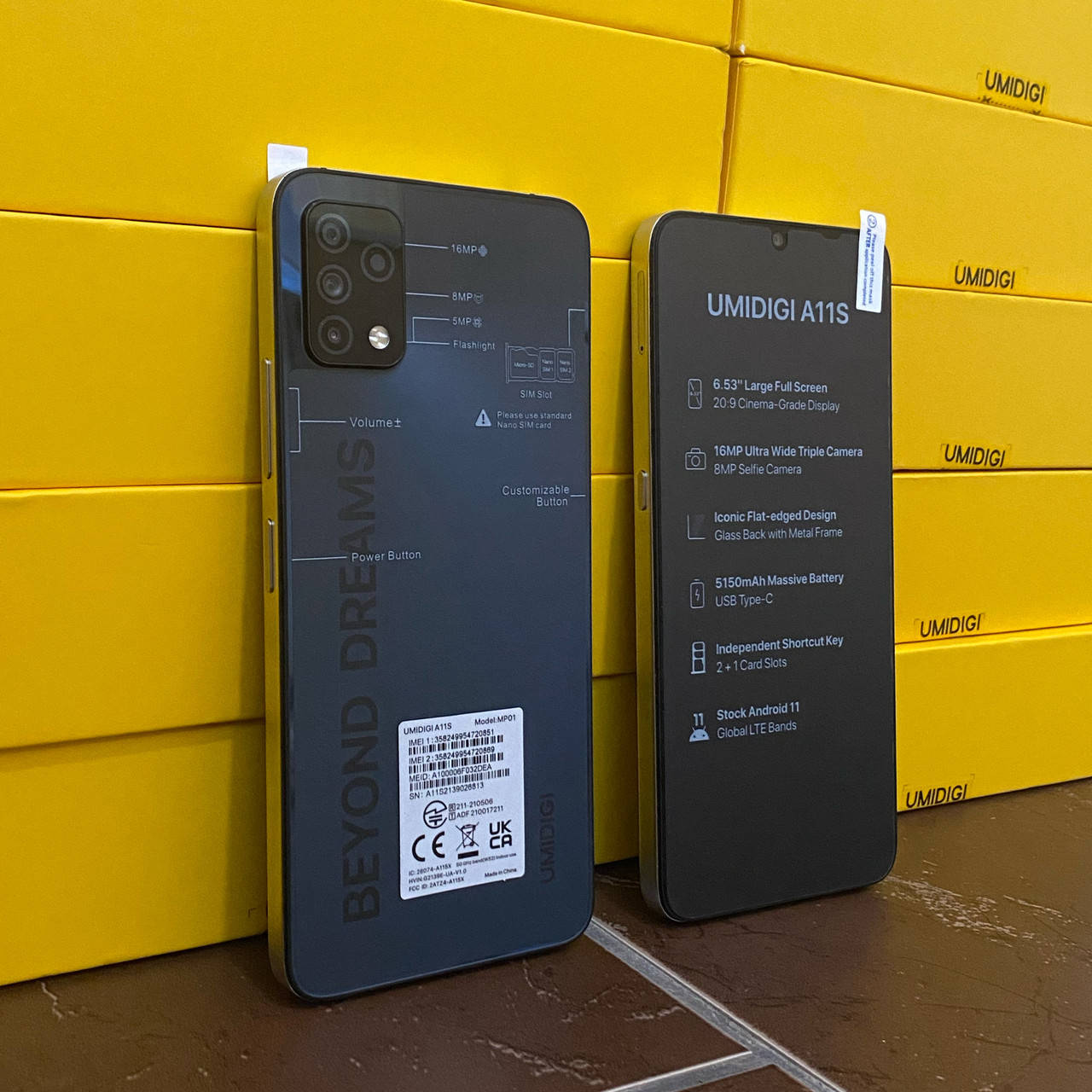 

Смартфон Umidigi A11S Grey 4/32Gb 5150mAh 4G Android 11, Серый